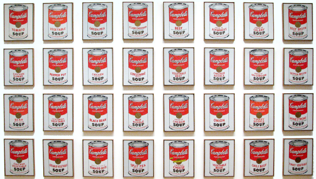 Cambells soup cans