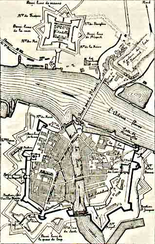 Plan des fortifications